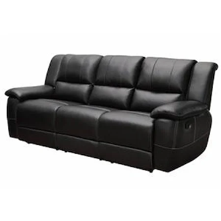 Transitional Motion Sofa with Pillow Arms